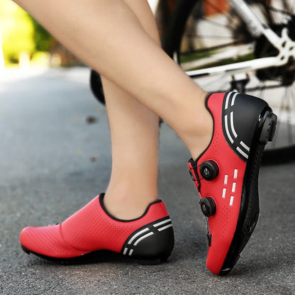 Hochwertige Fahrradschuhe für Herren, SPD, selbstverriegelnd, Rennrad-Sportschuhe, MTB-Mountainbike-Schuhe für Damen, rutschfeste Fahrradschuhe 36-47