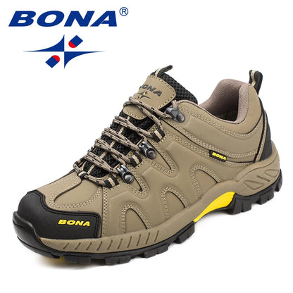 BONA Novedad Estilo Clásico Zapatillas de Senderismo para Hombre con Cordones Zapatillas Deportivas para Hombre Outdoor Jogging Trekking