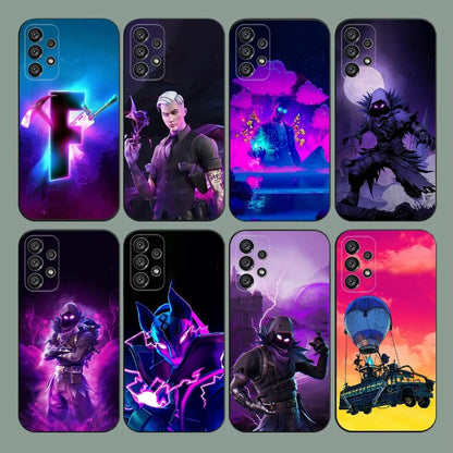 R-Royales F-Fortnites Phone Case For Samsung Galaxy A20, A21s, A22, A31, A32, A52, A53, A72, 73, A80, A91 Soft Black Cover