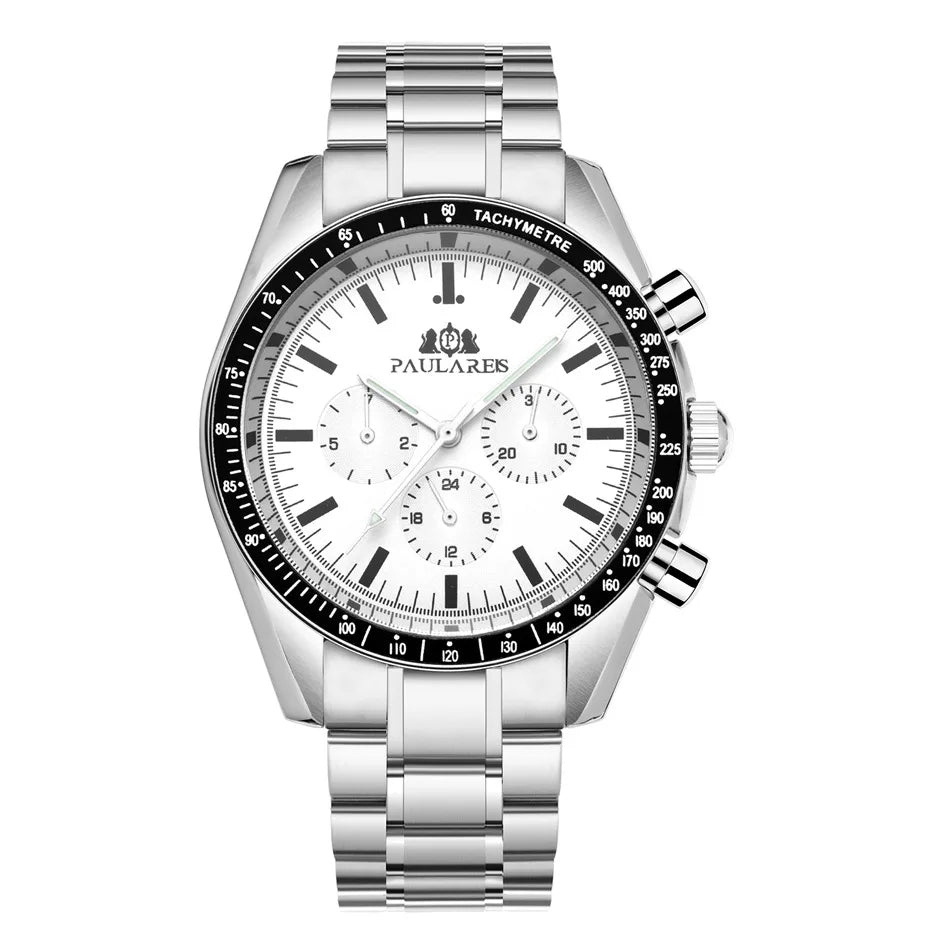 PAULAREIS P Brand Luxury Men Mechanical Watches Calendar Business Watch Men's Sports Waterproof Stainless Steel Automatic Watches