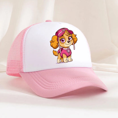 Baseballová čiapka pre chlapcov a dievčatá, letná nastaviteľná slnečná čiapka s motívom anime Paw Patrols Chase Skye, roztomilá retro slnečná čiapka, darček pre dospelých