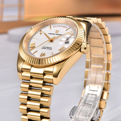 PAGANI DESIGN Men's Watches DD40 Gold White Luxury Automatic Watch Men Japan Movt Date Week Mechanical Watches For Men 2026 New