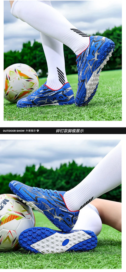 Neue Herren-Fußballschuhe TF Sport Trainings-Soccer-Schuhe, weich, ultraleicht, atmungsaktiv, professionelle Unisex-Sneaker, Rasen-Stollenschuhe für Matches