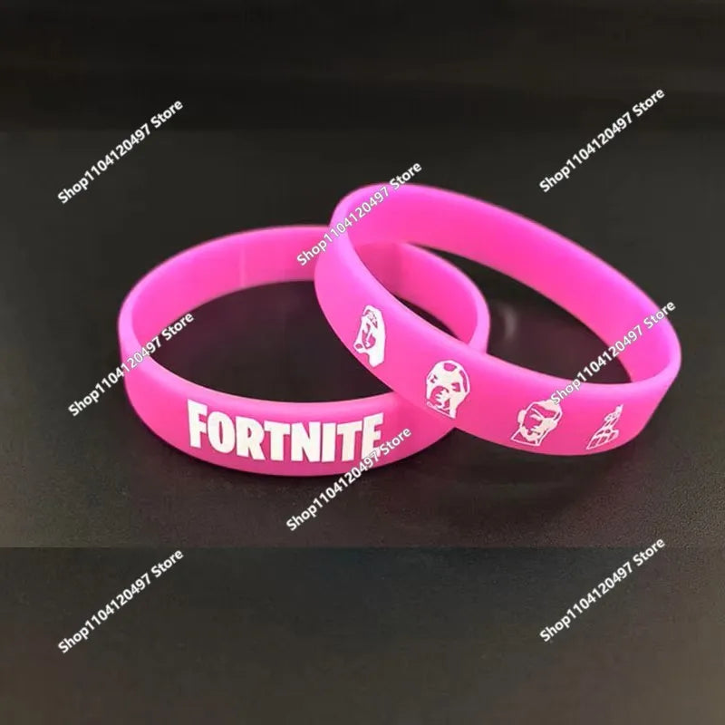 1 piece Red Black Blank Fitness Fortnite Wristband Gift Men's Women's Children's Rubber Silicone Bracelet For Man Wholesale