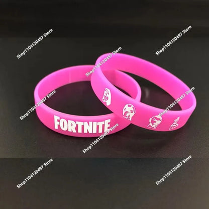 1 piece Red Black Blank Fitness Fortnite Wristband Gift Men's Women's Children's Rubber Silicone Bracelet For Man Wholesale