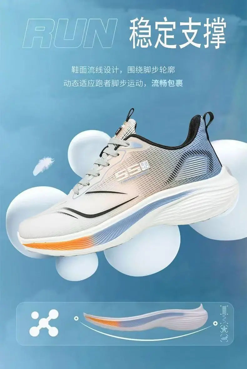 Breathable Mesh Men's Lightweight Casual Sneakers Non-Slip Soft Sole Running Shoes for Spring and Summer