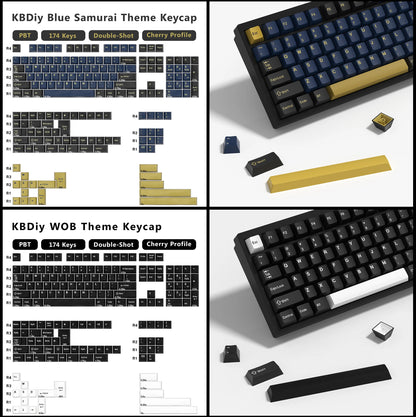 KBDiy GMK MarrsGreen Keycap tasti profilo Cherry Double Shot PBT ISO per kit tastiera meccanica gamer DIY Gaming Point KeyCap