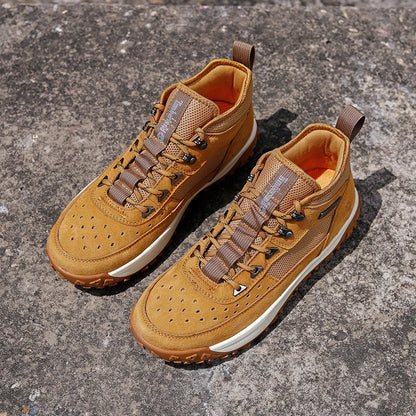 2025 Autumn High-quality Mens Casual Shoes Versatile Trendy Outdoor Wear-resistant Hiking Shoes Lightweight Soft Sports Shoes