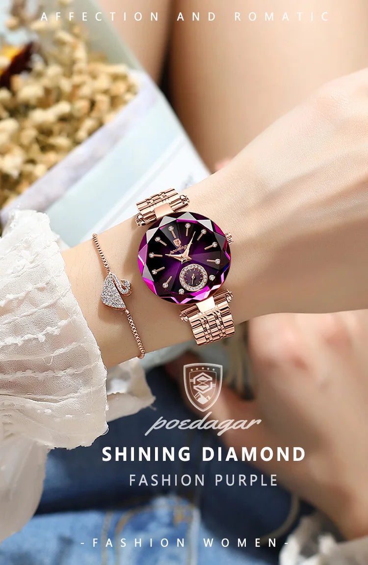 POEDAGAR Luxury Watch For Women Waterproof Casual Quartz Ladies Wristwatch High Quality Elegant Women's Watches Female Reloj+Box