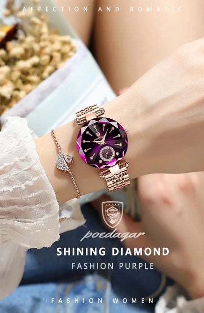 POEDAGAR Luxury Watch For Women Waterproof Casual Quartz Ladies Wristwatch High Quality Elegant Women's Watches Female Reloj+Box
