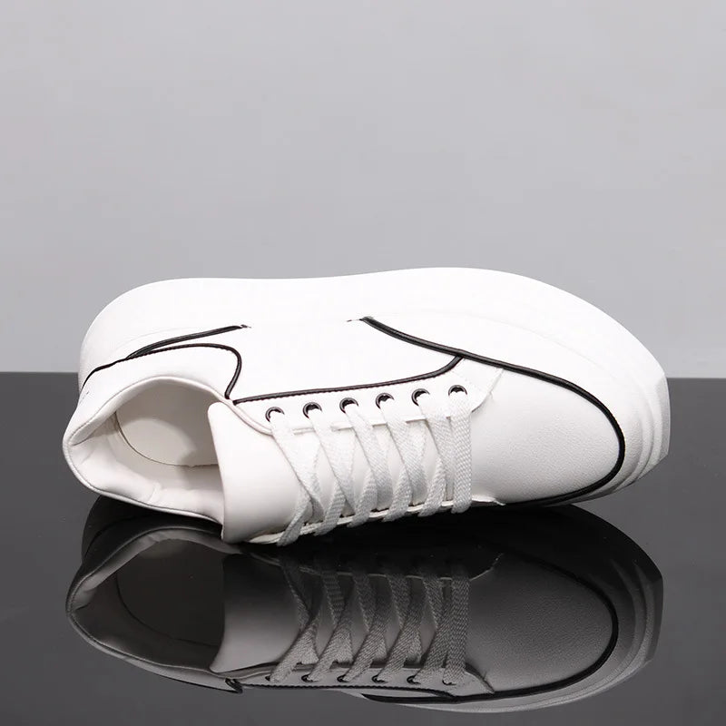 Kleine witte schoenen voor koppels Heren- en damesschoenen Sportschoenen Heren-sneakers Met verhoogde binnenzool Casual sportschoenen