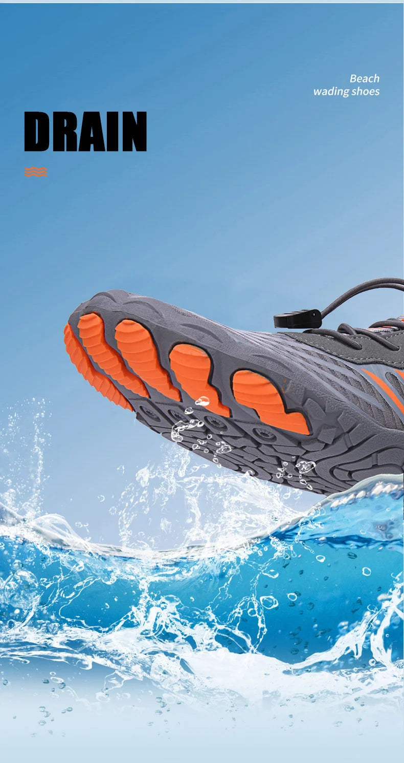 Men and Women Water Shoes, Aqua Shoes, Drainage Beach Sports Swim Sandals, Quick Dry Boating Barefoot Diving Fishing Surfing Sneakers