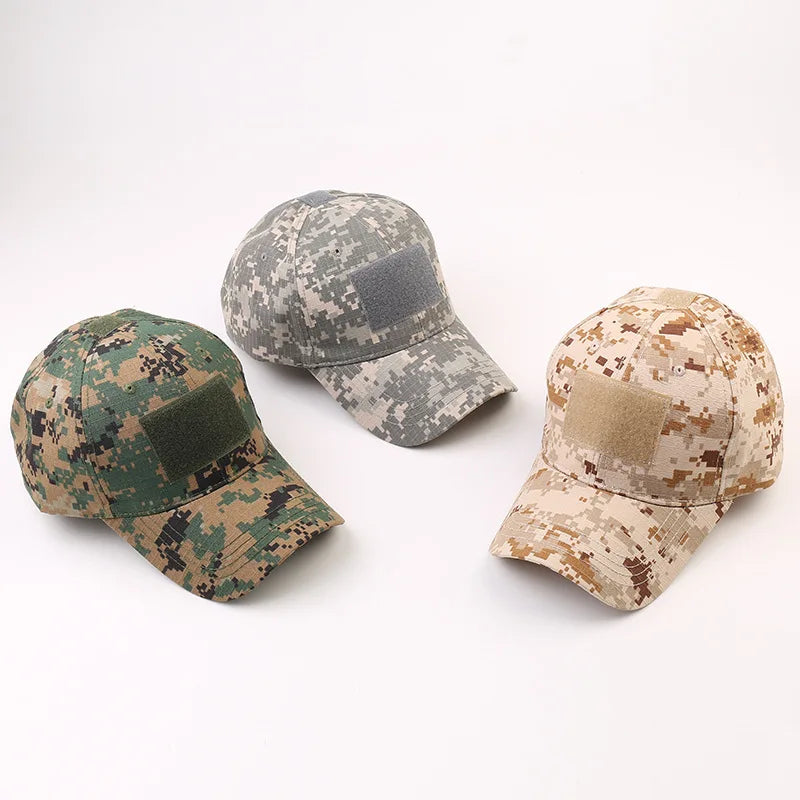1pc Baseball Caps Camouflage Tactical Outdoor Soldier Combat Paintball Adjustable Hat Summer Snapback Sun Hats for Men Women