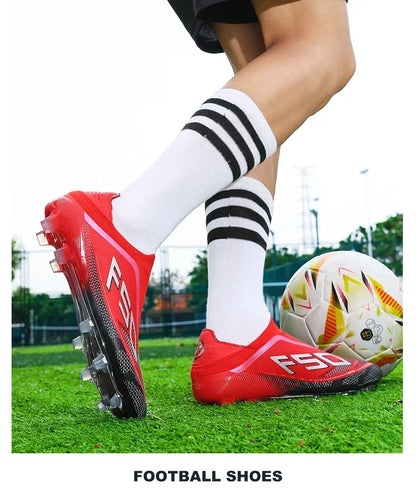 New Men Football Boots Non-Slip Boys Soccer Shoes Grass Cleats High-quality Match Sneakers Hot-selling Outdoor High-top Light