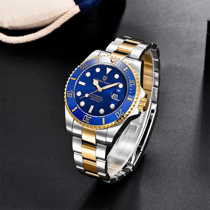New PAGANI DESIGN Diving Automatic Mechanical Watch Luxury Sports Waterproof Watch Stainless Steel Sapphire Luminous Watch for Men