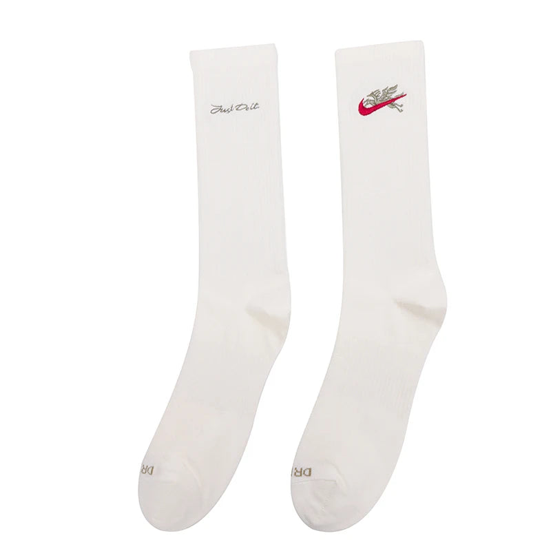 Pánské ponožky Nike, dámské ponožky, prodyšné sportovní ponožky Nike odvádějící pot, basketbalové ponožky, módní a univerzální volnočasové ponožky Iq3433-133