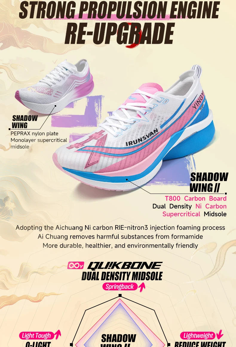 2025 Carbon-Platten-Marathonlaufschuhe Professional Test; stabile Unterstützung, ultraleichte Bounce-Schuhe Unisex 088