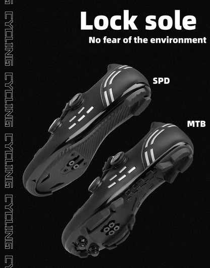 Hochwertige Fahrradschuhe für Herren, SPD, selbstverriegelnd, Rennrad-Sportschuhe, MTB-Mountainbike-Schuhe für Damen, rutschfeste Fahrradschuhe 36-47