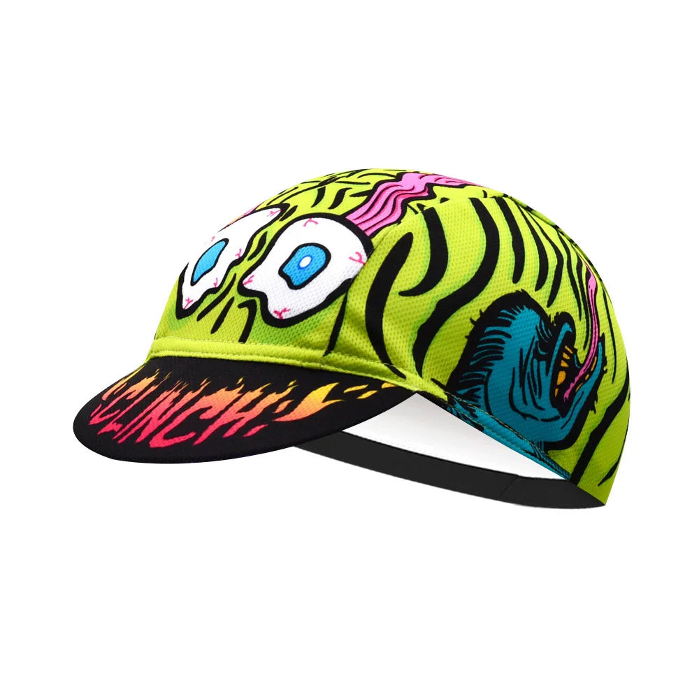 Cool style Cycling Caps Summer Breathable Sports Bicycle Hats Quick Dry Polyester Black Blue Bike Hats Classical Retro Runing