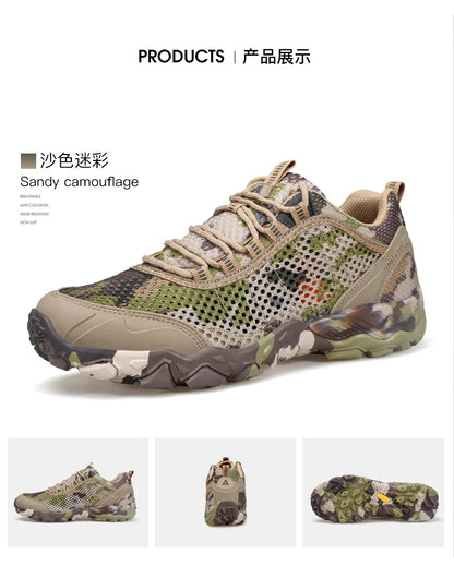HUMTTO Chaussures pour homme : chaussures de randonnée d'été antidérapantes et respirantes, de luxe, de créateur, pour le plein air, le trekking et l'escalade, baskets pour homme