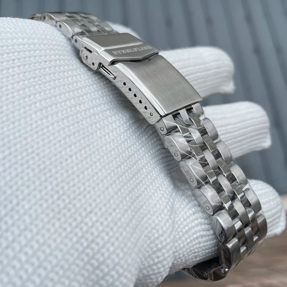 STEELFLIER Official SF743 Quartz Pilot VH31 Steel Strap Onion Crown 20Bar Waterproof Sapphire Crystal Luxury Dive Luminous Watch