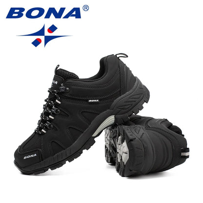 BONA Novedad Estilo Clásico Zapatillas de Senderismo para Hombre con Cordones Zapatillas Deportivas para Hombre Outdoor Jogging Trekking