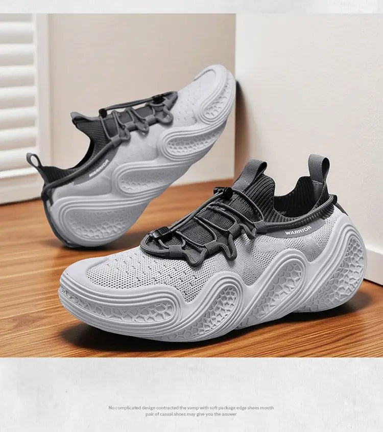 Warrior Original Brand Men's Sneaker Trend Mesh Breathable Soft Design Sports Shoes Summer Walking Jogging Men Casual Shoes