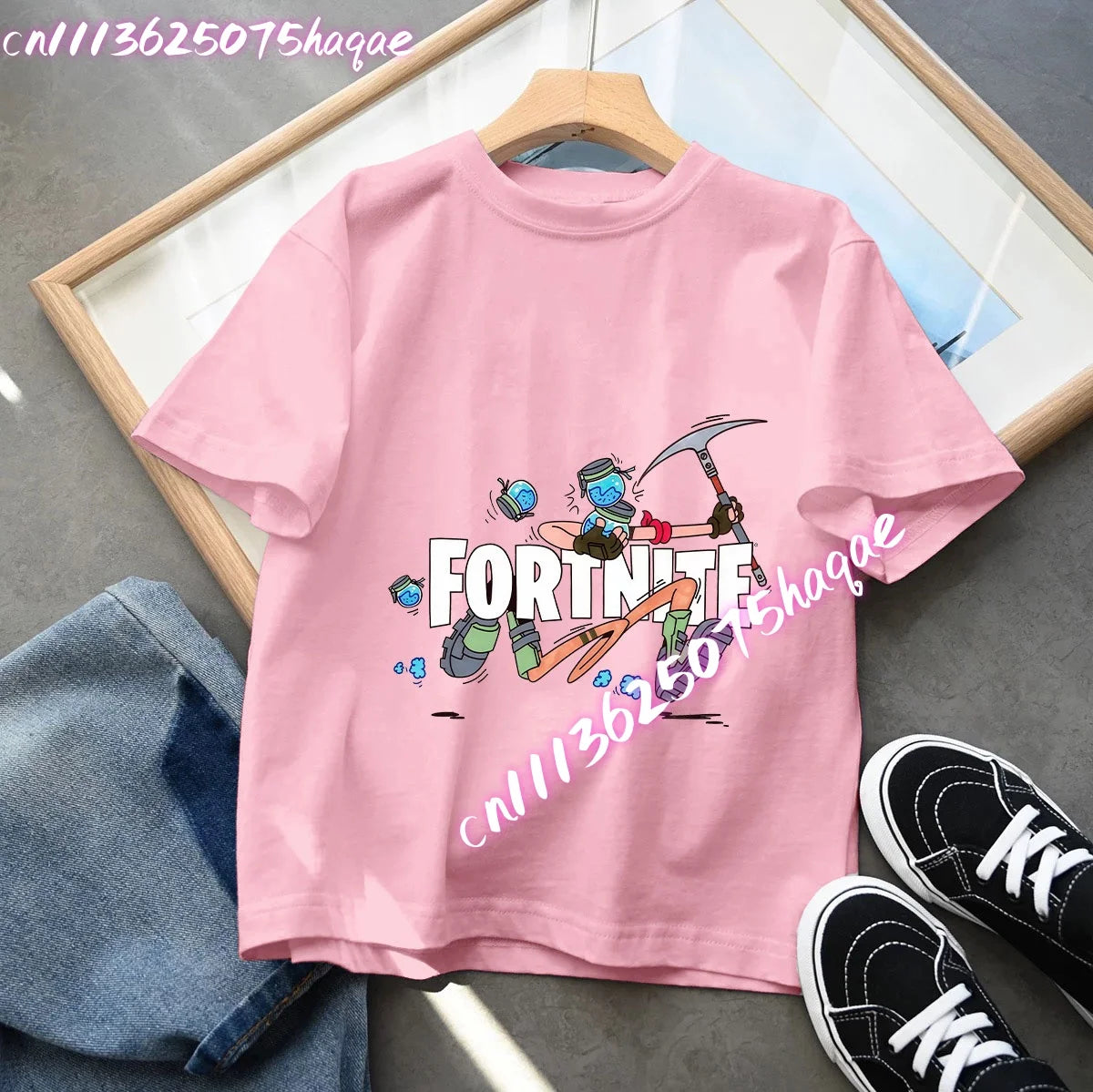 Fortnites Series Summer Child Clothing Hot Game Boys Girls T-Shirt Cartoon Print Kids Short Sleeve Tops Funny Birthday Gifts