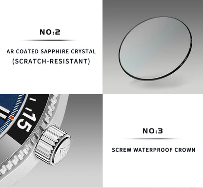 NEW 2025 CADISEN Mens Watches Mechanical Wristwatch For Men Automatic Watch Men Japan 8215 Ceramic Bezel 10Bar Waterproof Clock