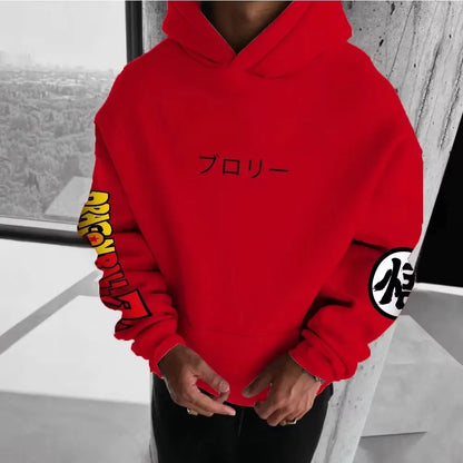 Dragon Ball Goku Oversized Anime Hoodie Men Women Vintage Pullover Sweatshirt New Autumn Y2k Hooded Jacket Streetwear Casual Top