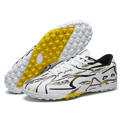 Neue Herren-Fußballschuhe TF Sport Trainings-Soccer-Schuhe, weich, ultraleicht, atmungsaktiv, professionelle Unisex-Sneaker, Rasen-Stollenschuhe für Matches