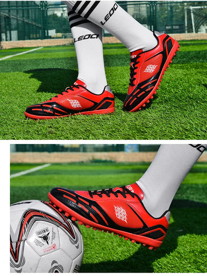 Soccer Shoes Men Turf Football Boots Fashion Firm Ground Studs Anti-Slip Boy Sneakers Original Outdoor Field Training Trainers