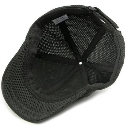HT4828 5 cm Baseballkappe mit kurzer Krempe für Herren, 6-Panel-Baseballkappe, atmungsaktive Mesh-Trucker-Cap, Herren und Damen, einfarbig, schlichte Snapback-Cap