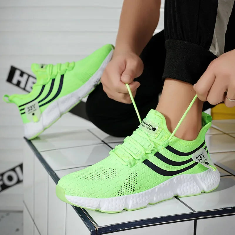Sports Men's Shoes Spring and Autumn Breathable Casual Running Shoes Lightweight Walking Couple Shoes Men's Spirit Women's Shoes