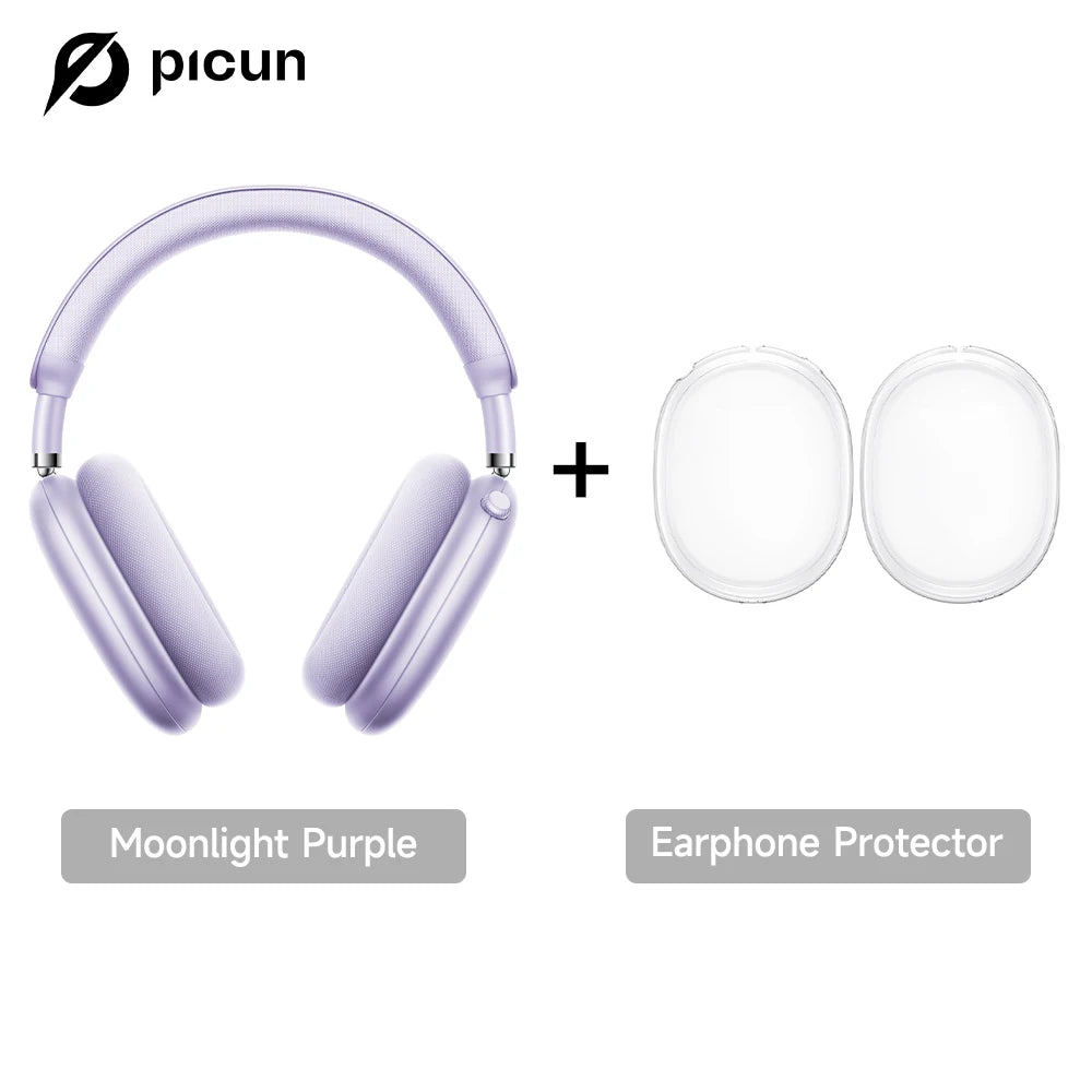 Cuffie wireless Picun F8 Pro ANC con head tracking, audio spaziale 3D, ANC -52dB, headset Bluetooth Hi-Fi, microfono HD ENC, app a bassa latenza