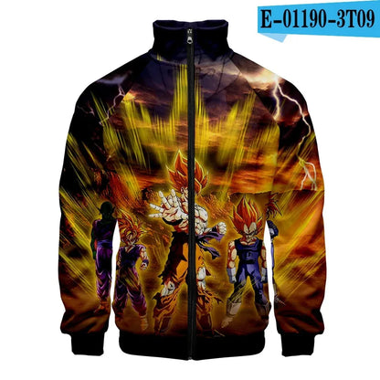 Dragon Ball Goku Hoodies Kids Boys Sweatshirts Anime Clothes Costume Hoody Gohan Beerus Pullovers Men Women Tracksuits Tops