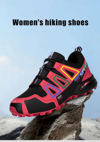 Women's Waterproof Hiking Shoes Outdoor Sports Shoes Women's Walking Travel Sports Shoes Bicycle Sports Shoes Running Sports Sho