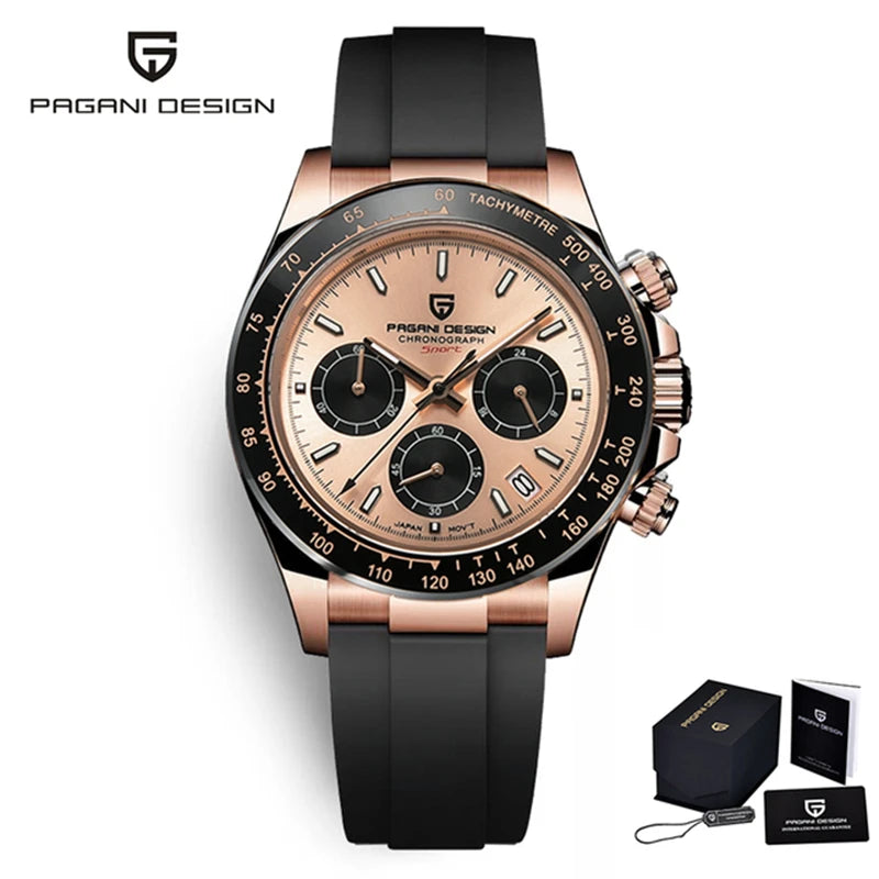 2026 New PAGANI DESIGN Mens Quartz Watches Top Brand Luxury Business Watch For Men Stainless Steel Waterproof Chronograph Clock