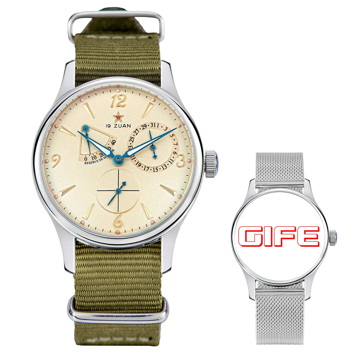 Herren-Armbanduhr Pilot 40mm 1963, automatische mechanische Uhr mit Tianjin ST1780 Uhrwerk, Army-Designeruhr, Relojes De Hombre, Neu 2024