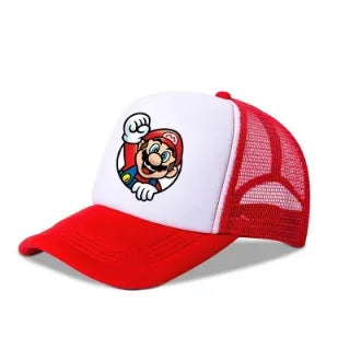 Mario – ležérne bejzbalové slnečné čiapky – akčné univerzálne polyesterové čiapky – detské – pre vodičov nákladných vozidiel – doplnky pre dospelých – nastaviteľné – anime príslušenstvo