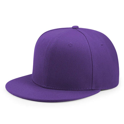 Partihandel 40 färger Justerbara platta snapback-kepsar med skärm Dam Mode Polyester Enfärgad basebollkeps Herr Hiphop Blank sportkeps