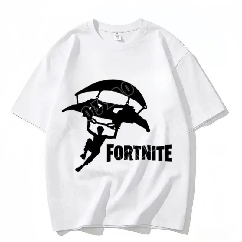Fortnite Crew Neck T Shirt Unisex Adult Game Dance Fashion New Pure Cotton Short Sleeve Tops Perfect for Casual Wear Vacations
