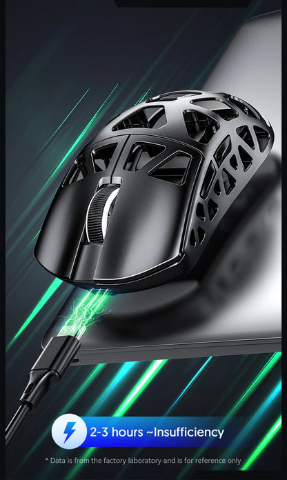 ATTACK SHARK R3 Gaming Mouse Magnesium Alloy Honeycomb,Ultra-Lightweight 8K Hz, PAW3395 Sensor, 26000 DPI, Ergonomic Shel
