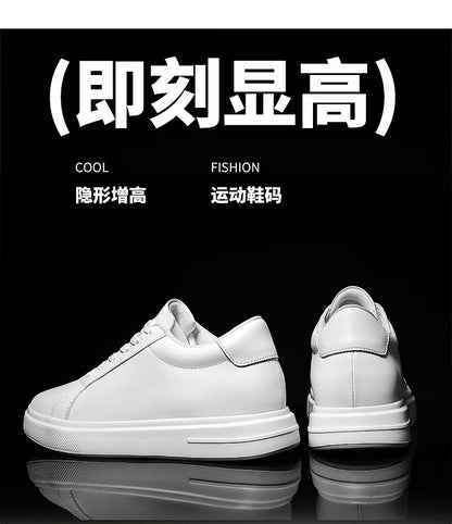 Baskets pour homme, chaussures rehaussantes, semelles rehaussantes, talons hauts de 6 à 10 cm, chaussures en cuir, chaussures de sport, chaussures pour homme