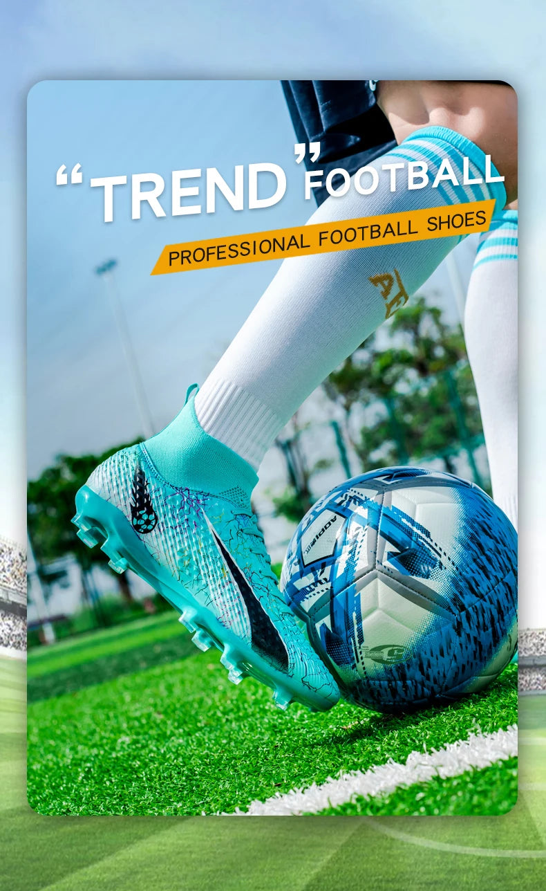 Men's Soccer Shoes Kids Football Boots Women Professional Soccer Cleats Antiskid Chaussure TF/FG Outdoor Athletic Football Shoes