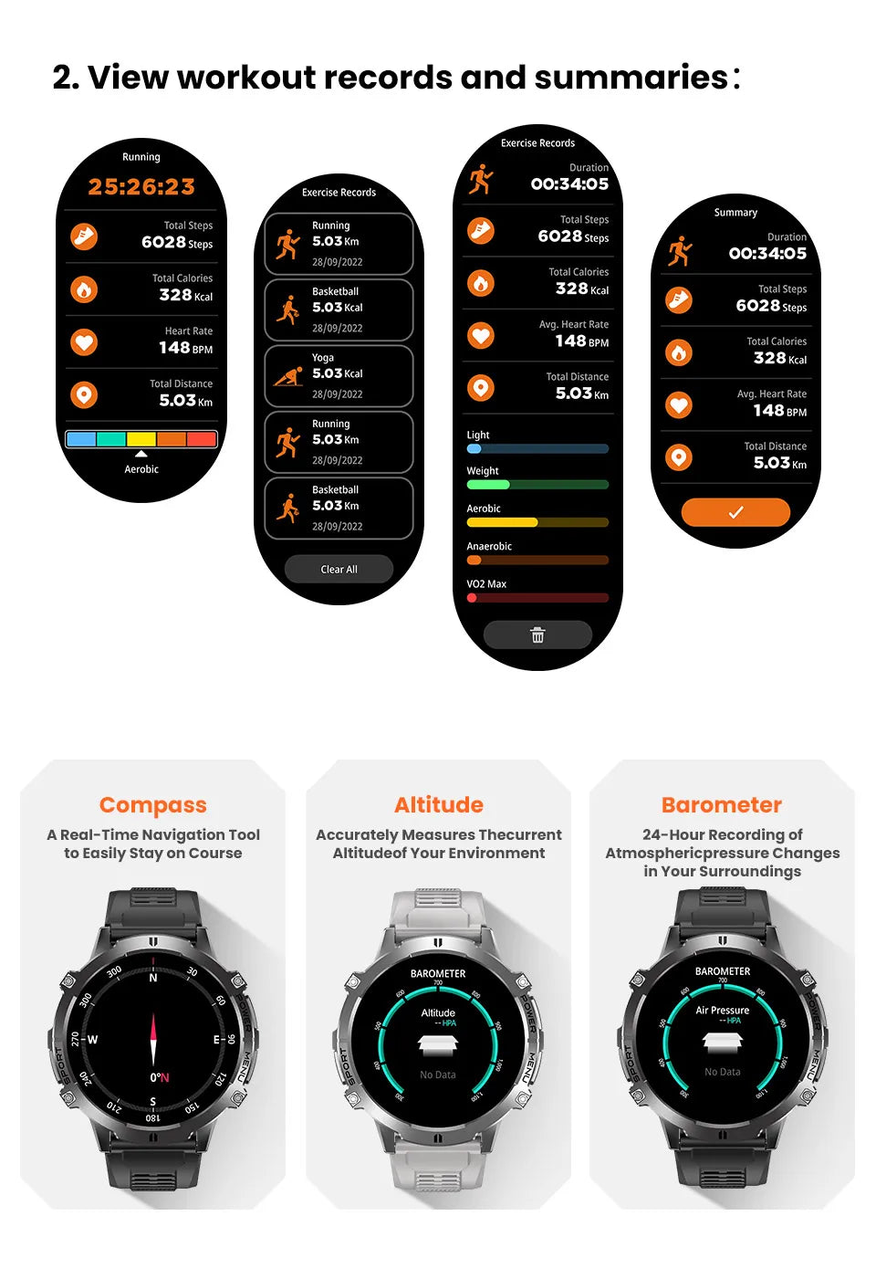 2026 Novo Smartwatch Militar TANK X3 para Homem, Bateria 1000mAh, 10ATM À Prova de Água para Natação, Percurso GPS, Ecrã AMOLED HD de 1.75", Chamadas e Desporto