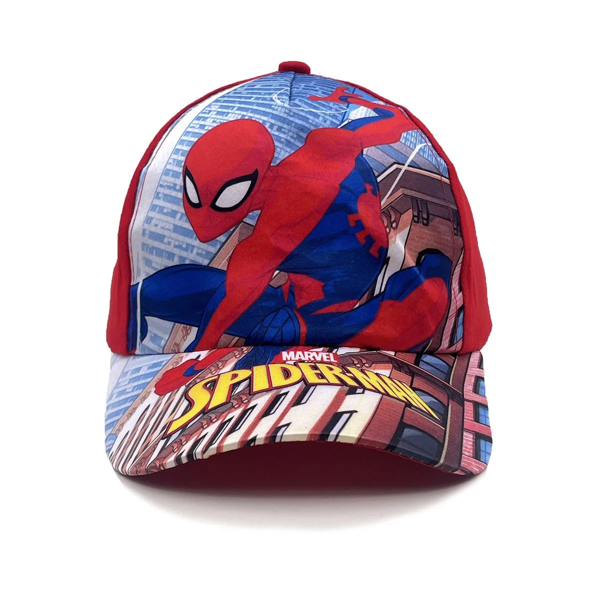 Marvel Spider-Man anime-figur baseballkasket, børnekasket med skygge, bomuld og polyester, hovedbeklædning til alle årstider, solbeskyttelse, gaver