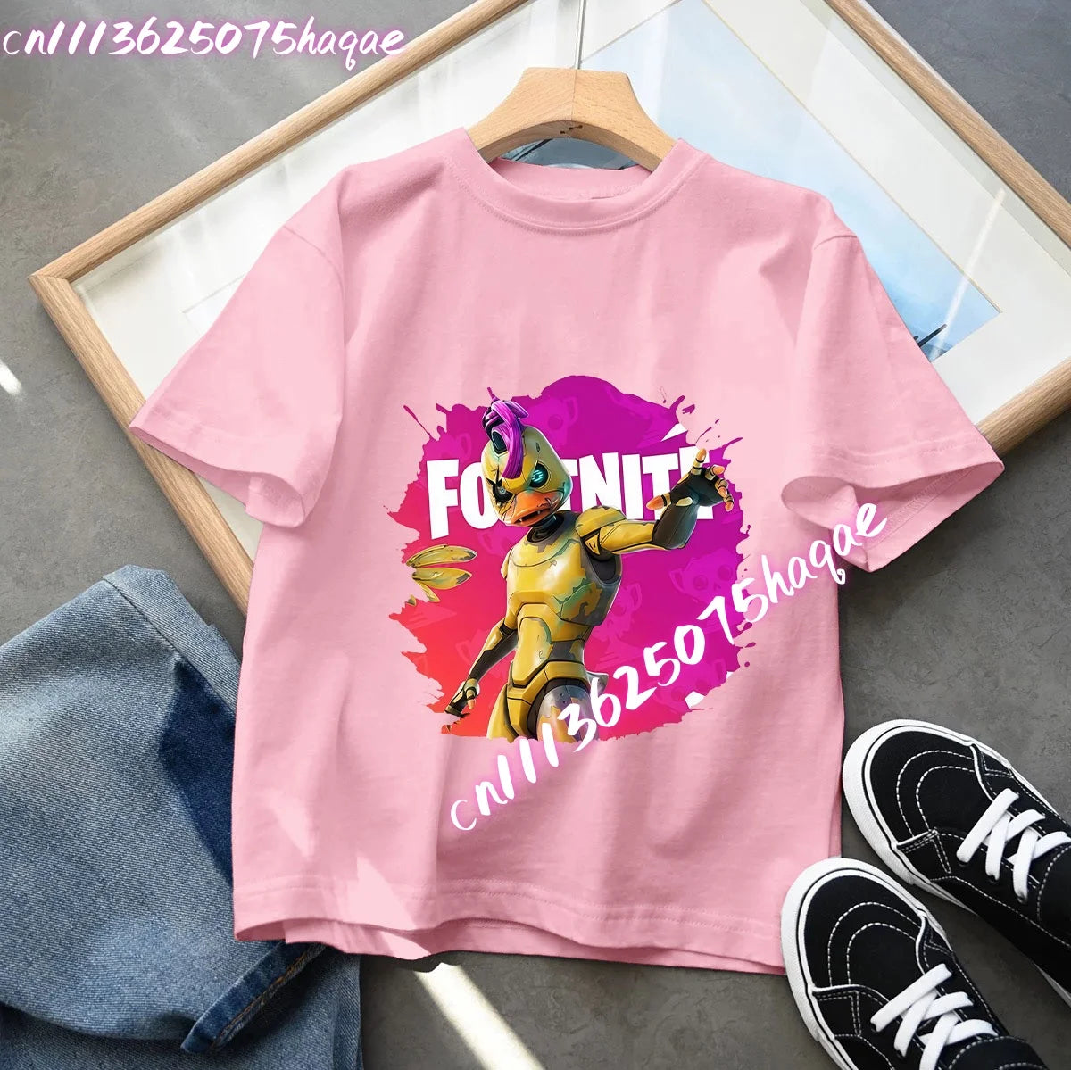 Fortnites Series Summer Child Clothing Hot Game Boys Girls T-Shirt Cartoon Print Kids Short Sleeve Tops Funny Birthday Gifts
