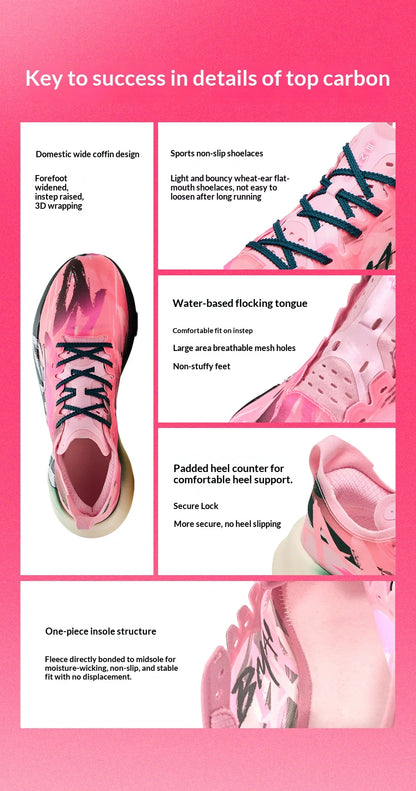 BMAI 42km Marathon Running Shoes Men and Women Luxury Carbon Plate Trainers Cushion Breathable Men's Sports Sneakers