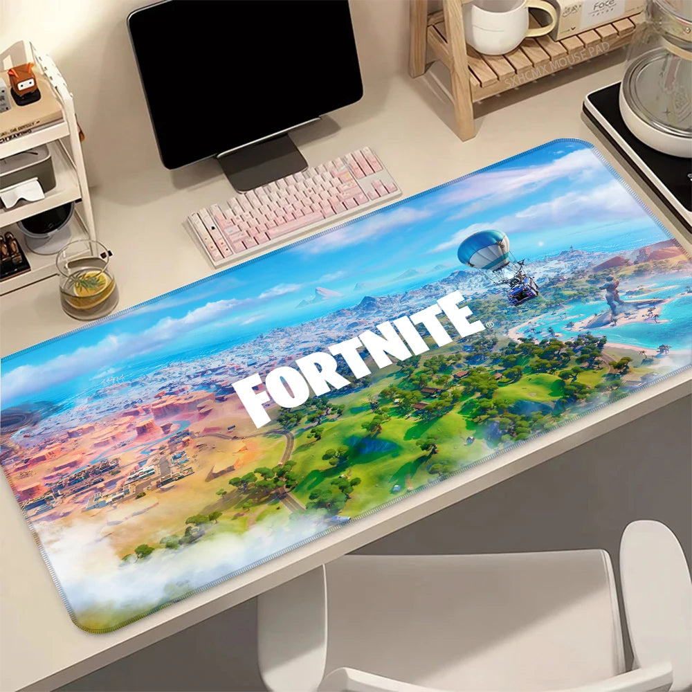 Gaming-Mauspad F-Fortnite Anime-Mousepad Deskmat Computer-Zubehör HD-Schreibtischmatte Gamer-Mauspad Büro PC-Desktop